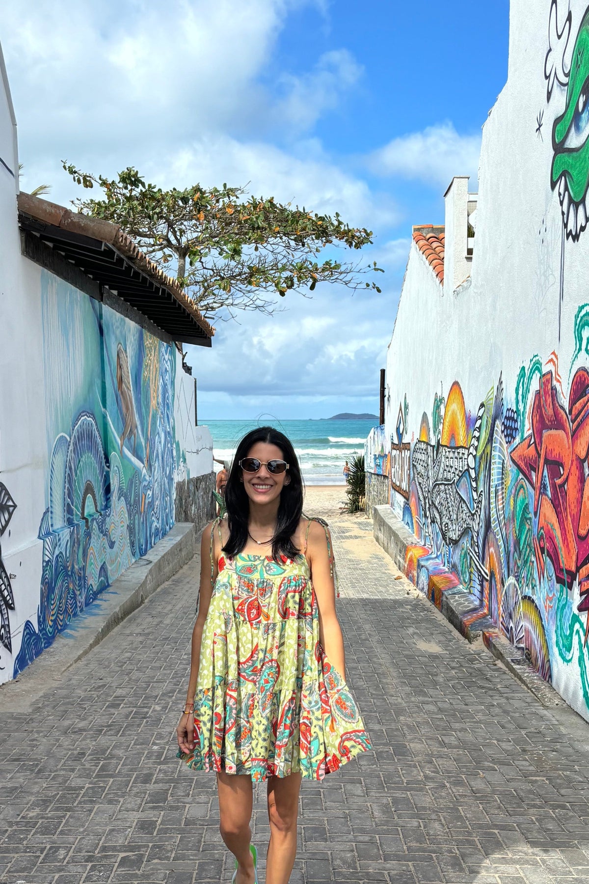 Floral Tunic Top / Mini Dress