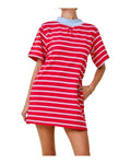 Striped Shirt Dress