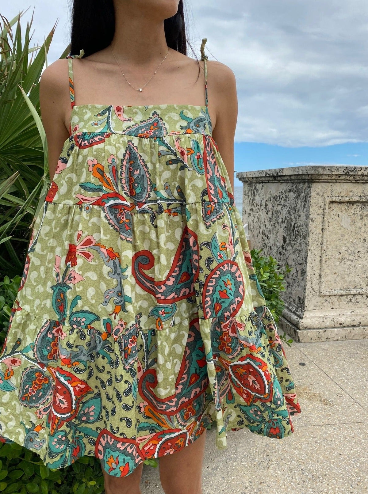 Floral Tunic Top / Mini Dress